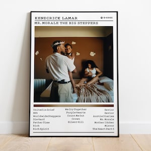 Kendrick Lamar Poster | Mr. Morale The Big Steppers Poster | Album Poster Prints | Wall Decor Posters | Album Cover | Rap Music Poster