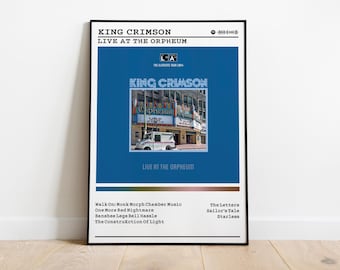 King Crimson 'beat' Album Cover Art Print | Minimalist Music