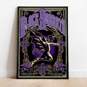 Black Sabbath Album Cover Poster: Music Room Wall Decor