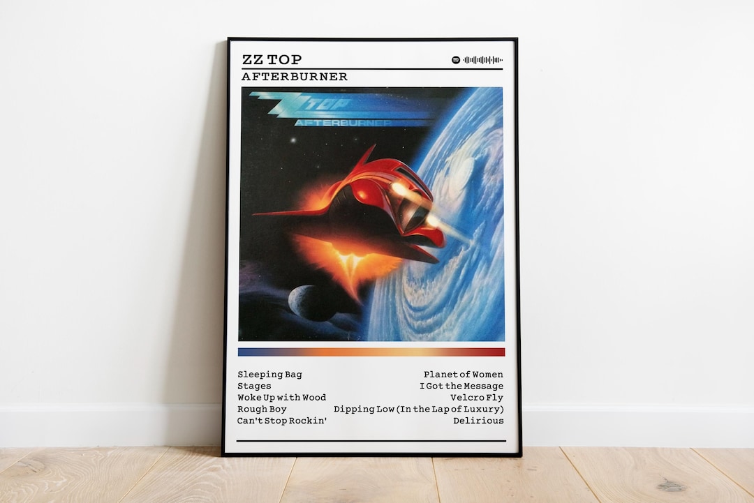 ZZ Top Afterburner Album Poster: Rock Music Wall Art - Etsy