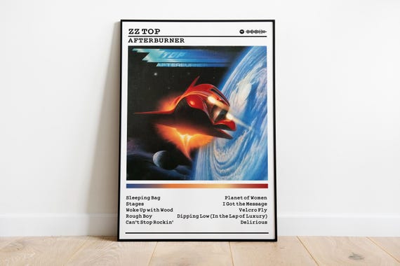 ZZ Top Afterburner Album Poster: Rock Music Wall Art - Etsy New