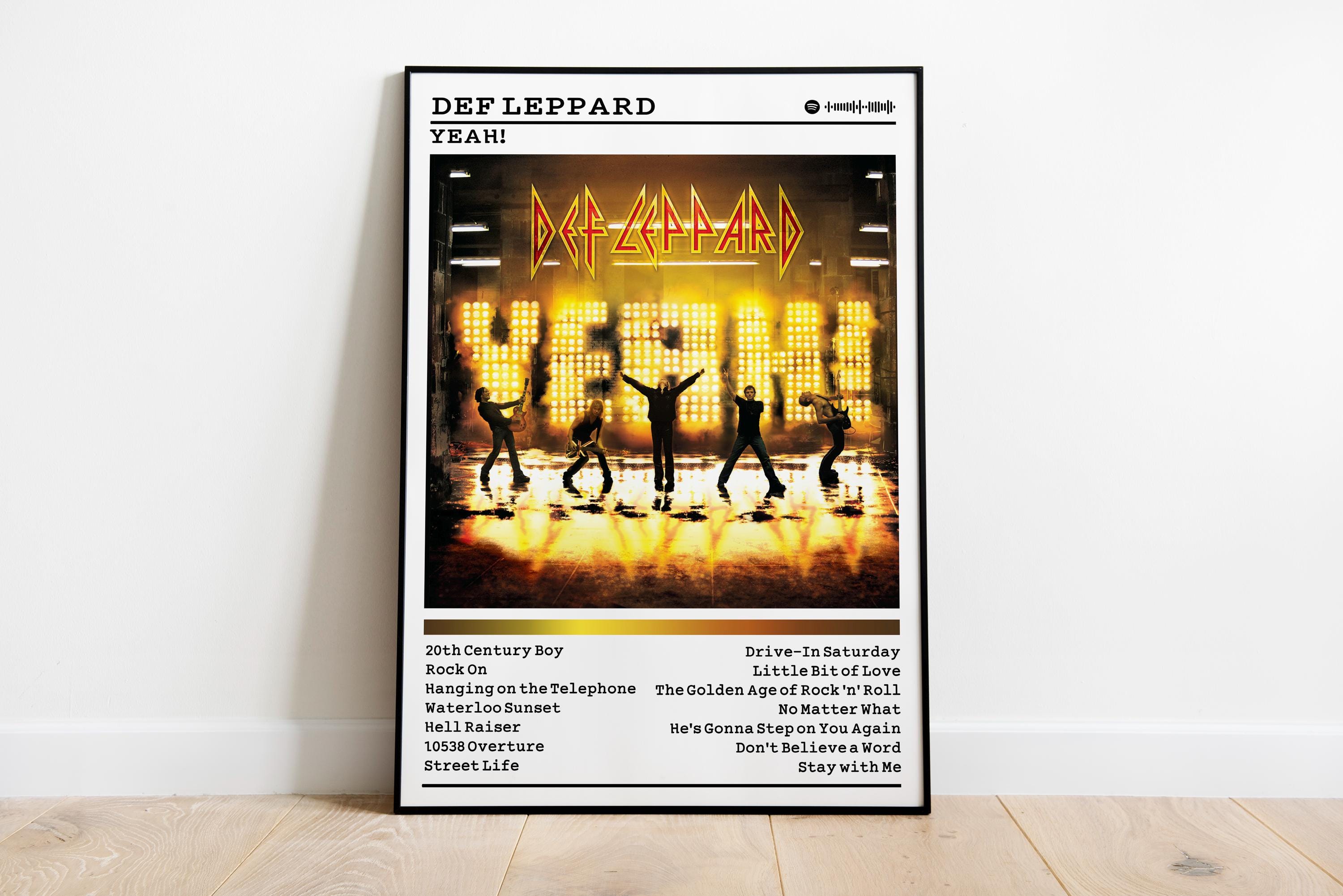 Def Leppard 'yeah!' Album Poster | Matte Finish - Etsy Israel