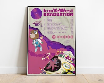 Kanye West Album Cover Poster: Music Wall Art Print