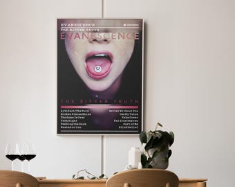 Evanescence Poster - Album Cover Canvas Art 20x30 Cm Zonder Frame