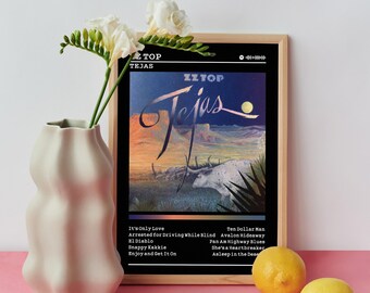 ZZ Top Tejas Album Poster: Rock Music Wall Art - Etsy
