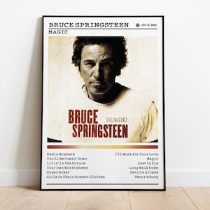 Bruce Springsteen Poster | Magic Poster | Album Poster Prints | Wall Decor Posters | Album Cover | Rock Music Poster