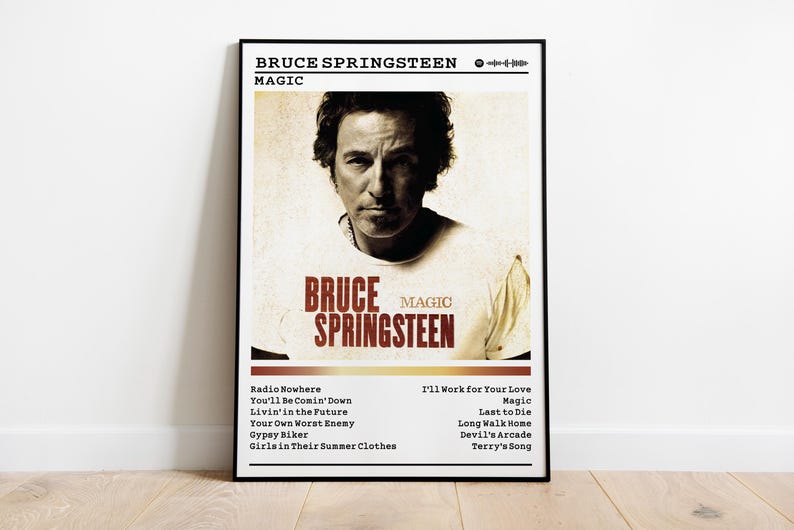 Bruce Springsteen 'magic' Album Poster: Rock Music Wall Art - Etsy
