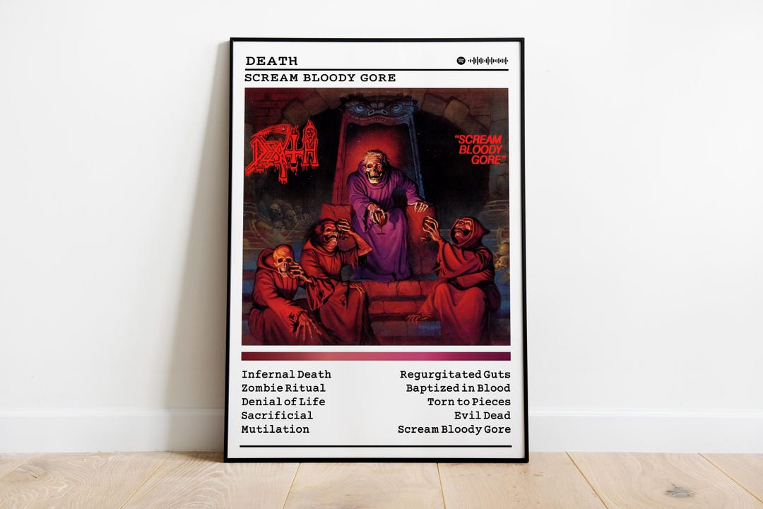 Death Scream Bloody Gore Album Poster | Metal Music Wall Art - Etsy