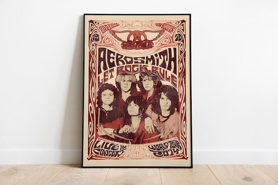 Aerosmith Poster Print: Album Cover Art, Music Wall Decor - Etsy