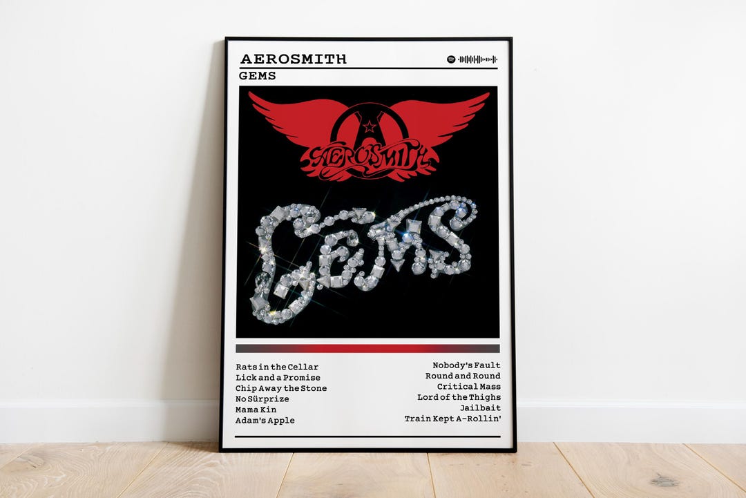 Aerosmith Poster | Gems Print | Album Poster Prints | Wall Decor ...