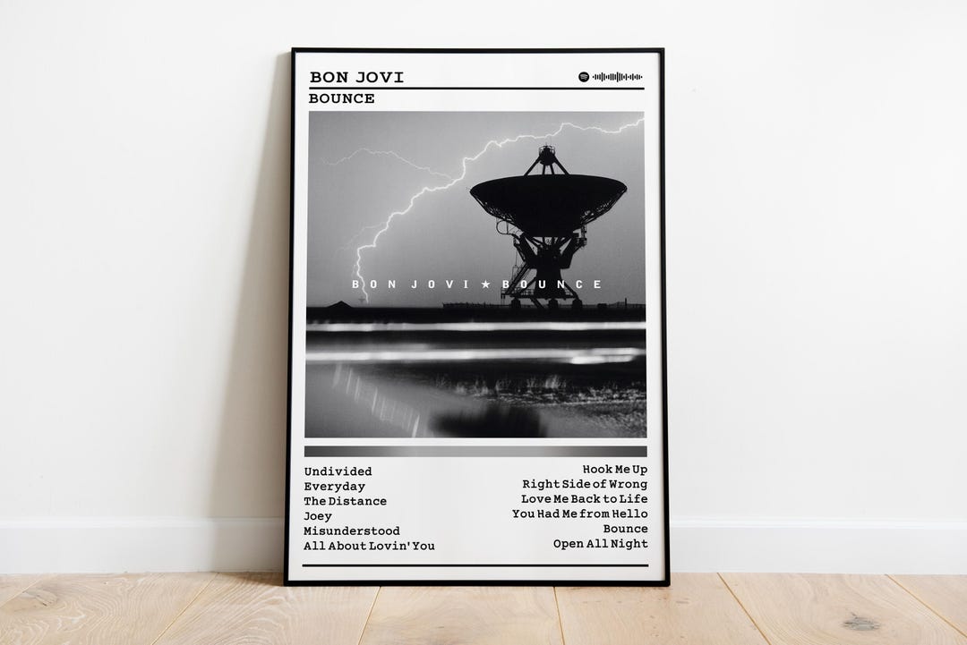 Bon Jovi 'bounce' Album Poster: Rock Music Wall Art - Etsy