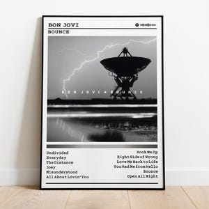 Bon Jovi Poster | Bounce Poster | Album Poster Prints | Wall Decor Posters | Album Cover | Rock Music Poster