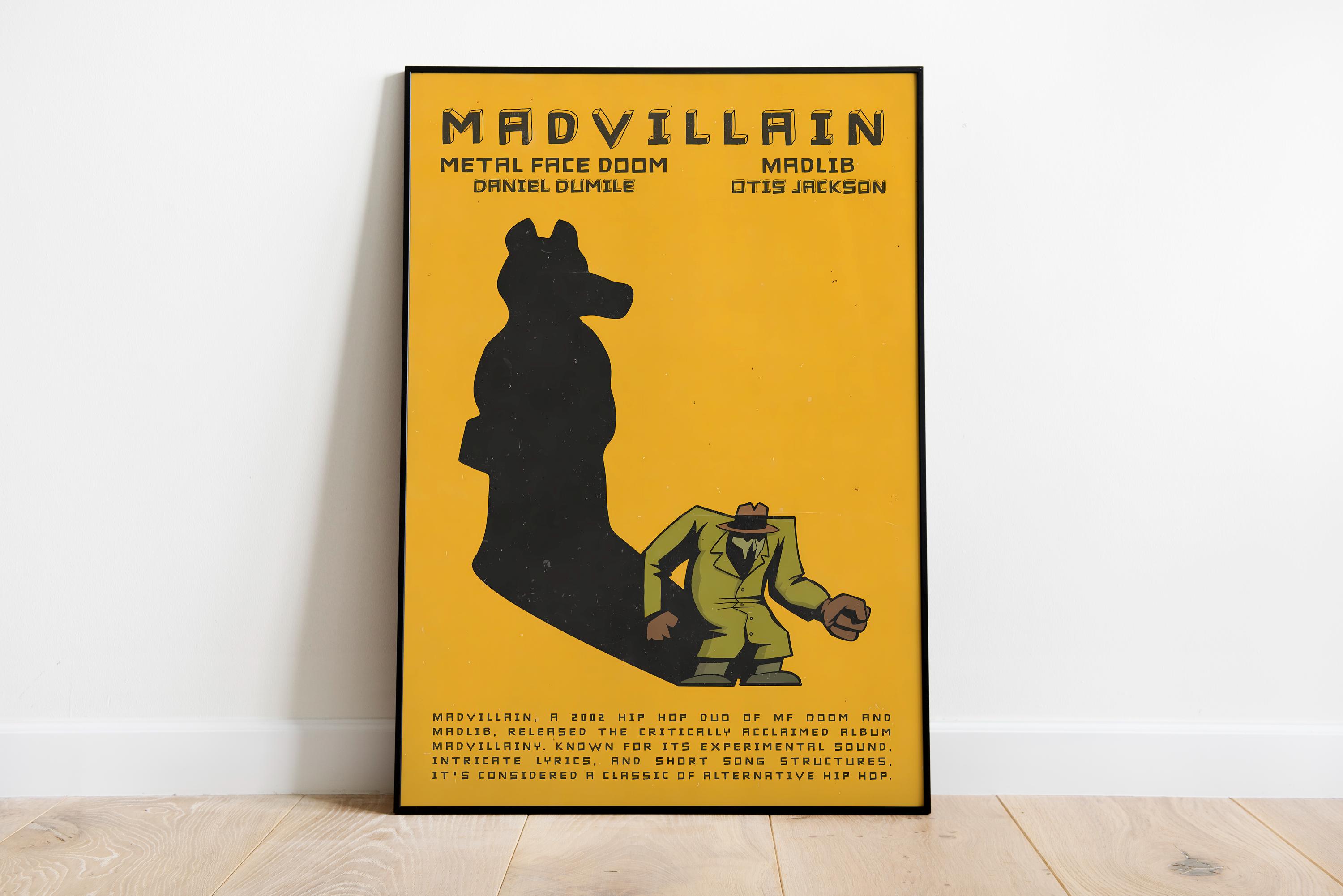 MF Doom Poster Print: Album Cover Art, Music Room Decor - Etsy