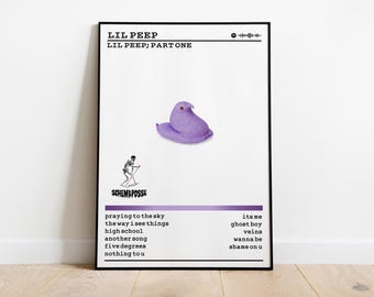 Póster del álbum "Lil Peep; Parte Uno": Arte de pared con acabado mate