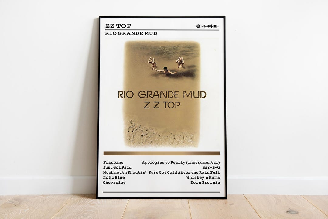 ZZ Top Rio Grande Mud Poster: Album Cover Art Print - Etsy