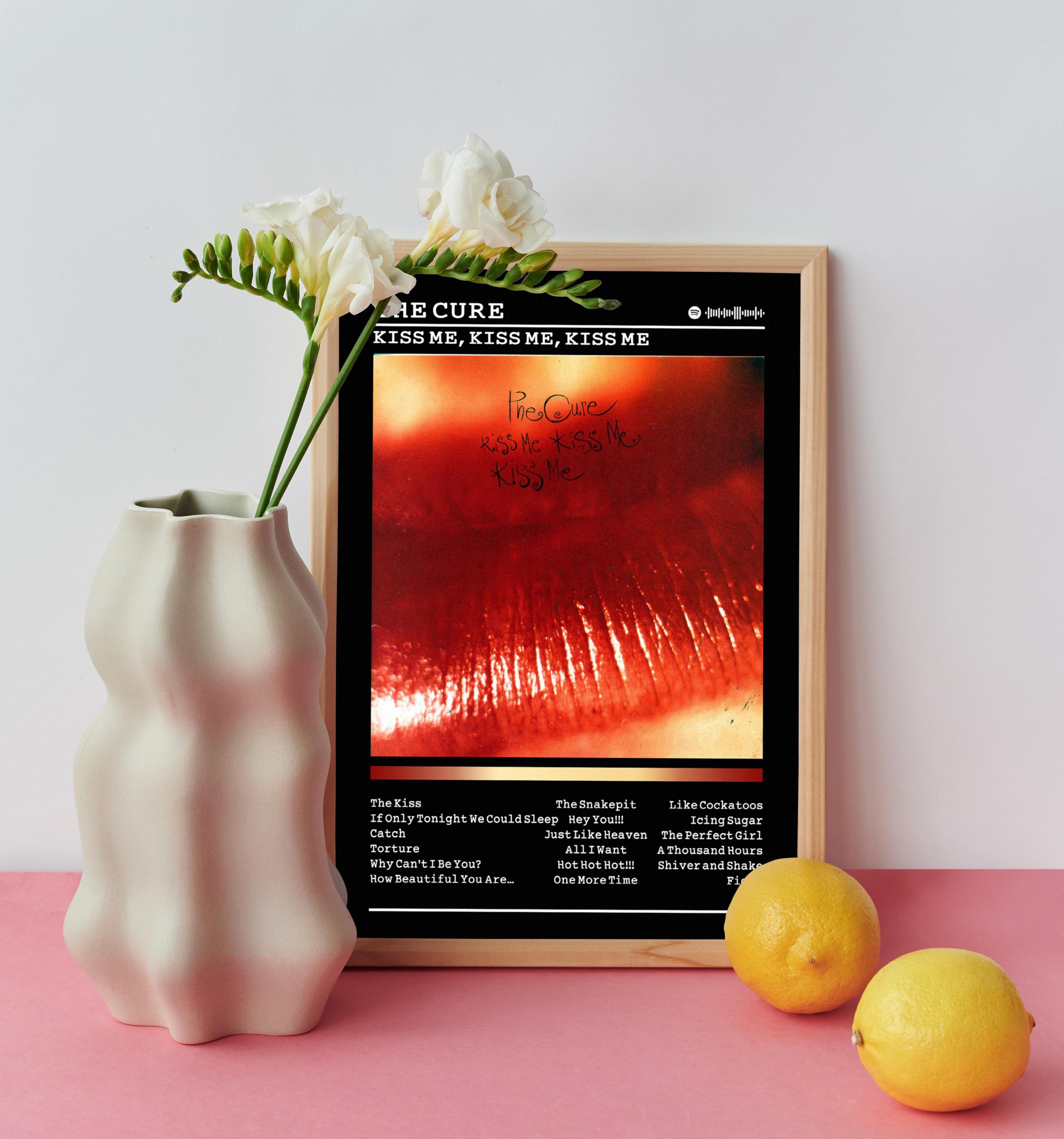 The Cure - Kiss Me Album Poster: Rock Music Wall Art - Etsy