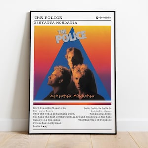 The Police - Zenyatta Mondatta Album Poster: Rock Music Wall Art