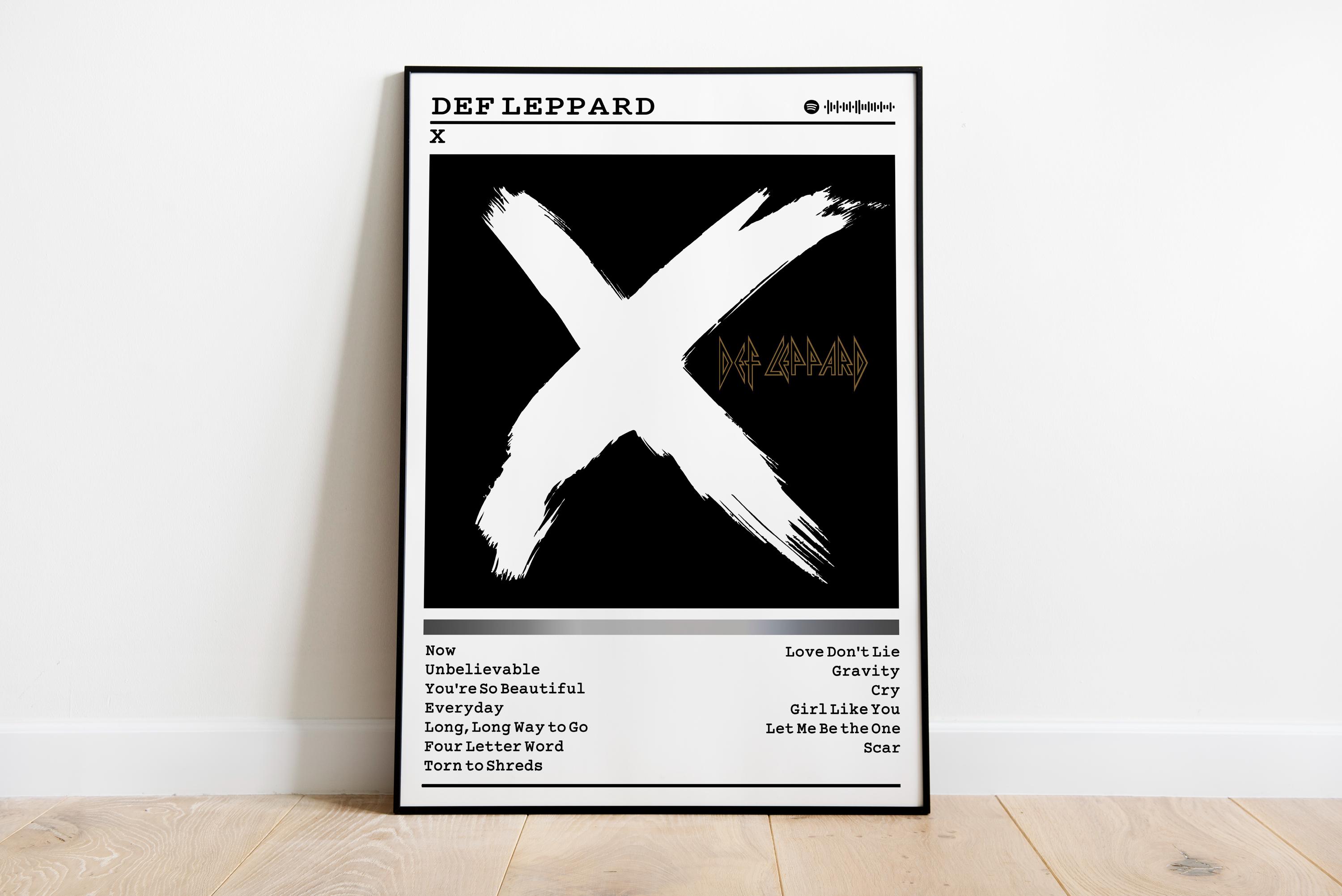 Def Leppard 'X' Album Poster | Matte Fine Art Print - Etsy