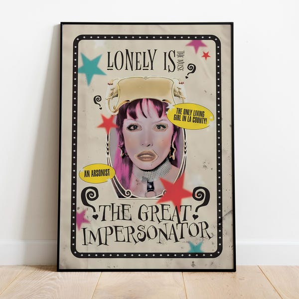 Halsey Album Cover Poster: Music Wall Art Print