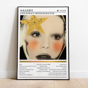 Halsey Poster | Der große Imitator Poster | Album Poster Drucke | Wanddekor Poster | Album-Cover | Pop Musik Poster