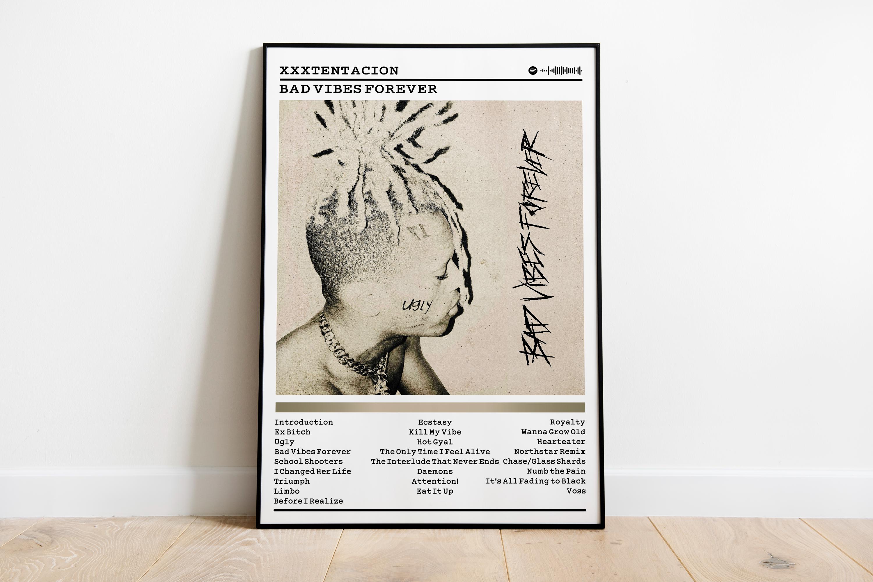 XXXTENTACION『Bad Vibes Forever』アルバムポスター：ラップ
