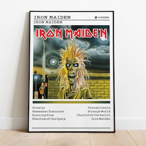 Iron Maiden Album Poster: Metal Music Wall Art