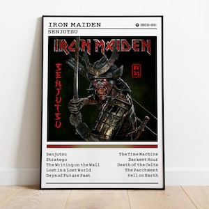 Iron Maiden Senjutsu Album Poster: Metal Music Wall Art