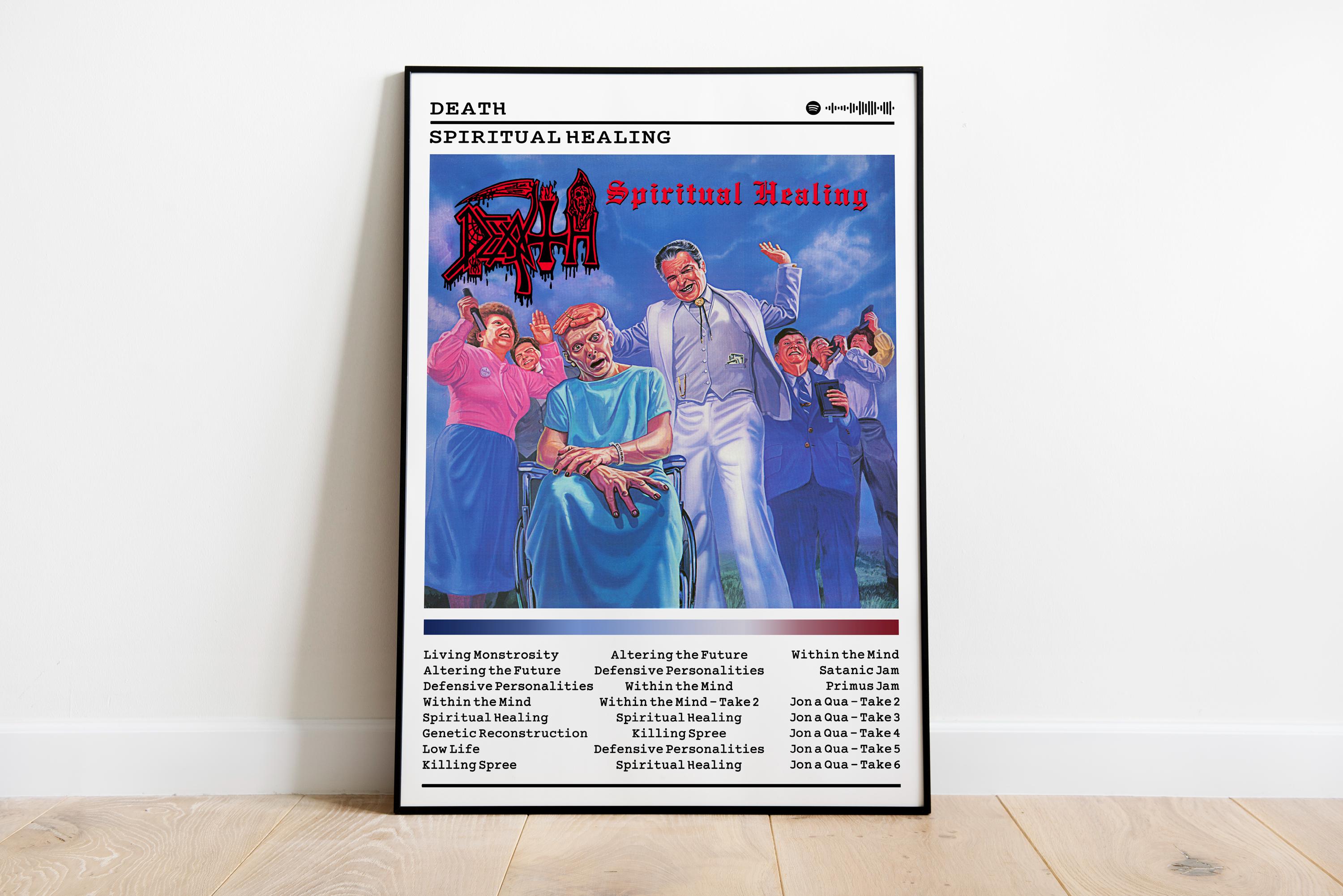 Death Spiritual Healing Album Cover Art | Metal Music Poster - Etsy