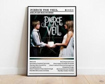 Pierce the Veil - Selfish Machines Album Poster: Rock Music Wall