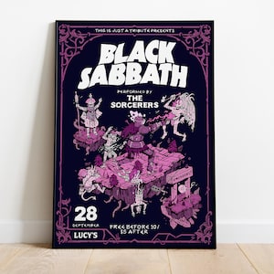Black Sabbath Album Cover Poster: Music Room Wall Decor