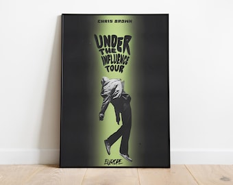 Chris Brown-poster albumomslag: muurdecoratie muziekkamer
