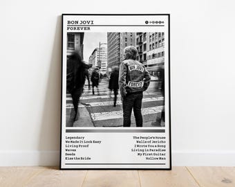 Bon Jovi 'Forever' Album Poster: Rock Music Wall Art