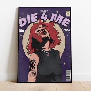 Halsey Album Cover Poster: Musik Wand Kunst Druck