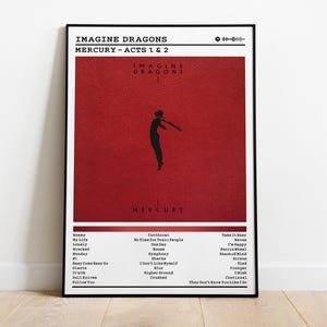 Imagine Dragons Poster | Mercury - Acts 1 & 2 Poster | Album Poster Prints | Wall Decor Posters | Album Cover | Pop Music Poster
