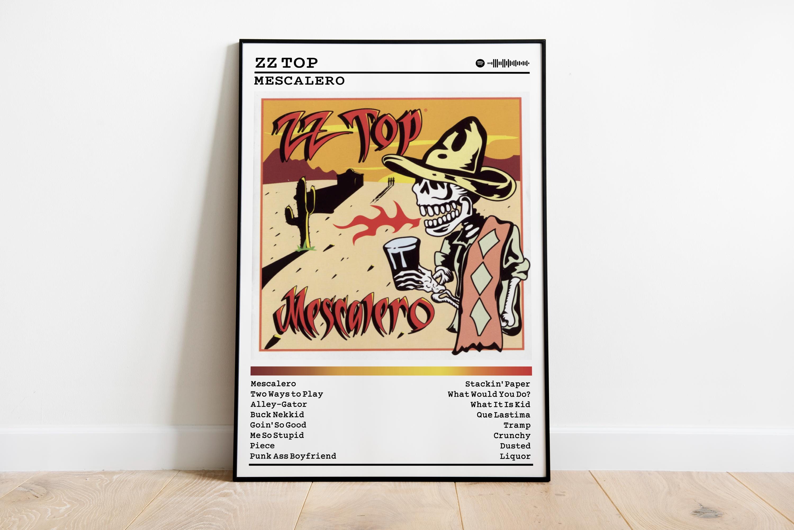 ZZ Top Mescalero Album Poster: Rock Music Wall Art - Etsy