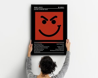 Bon Jovi 'have A Nice Day' Album Cover Poster: Rock Music Wall Art