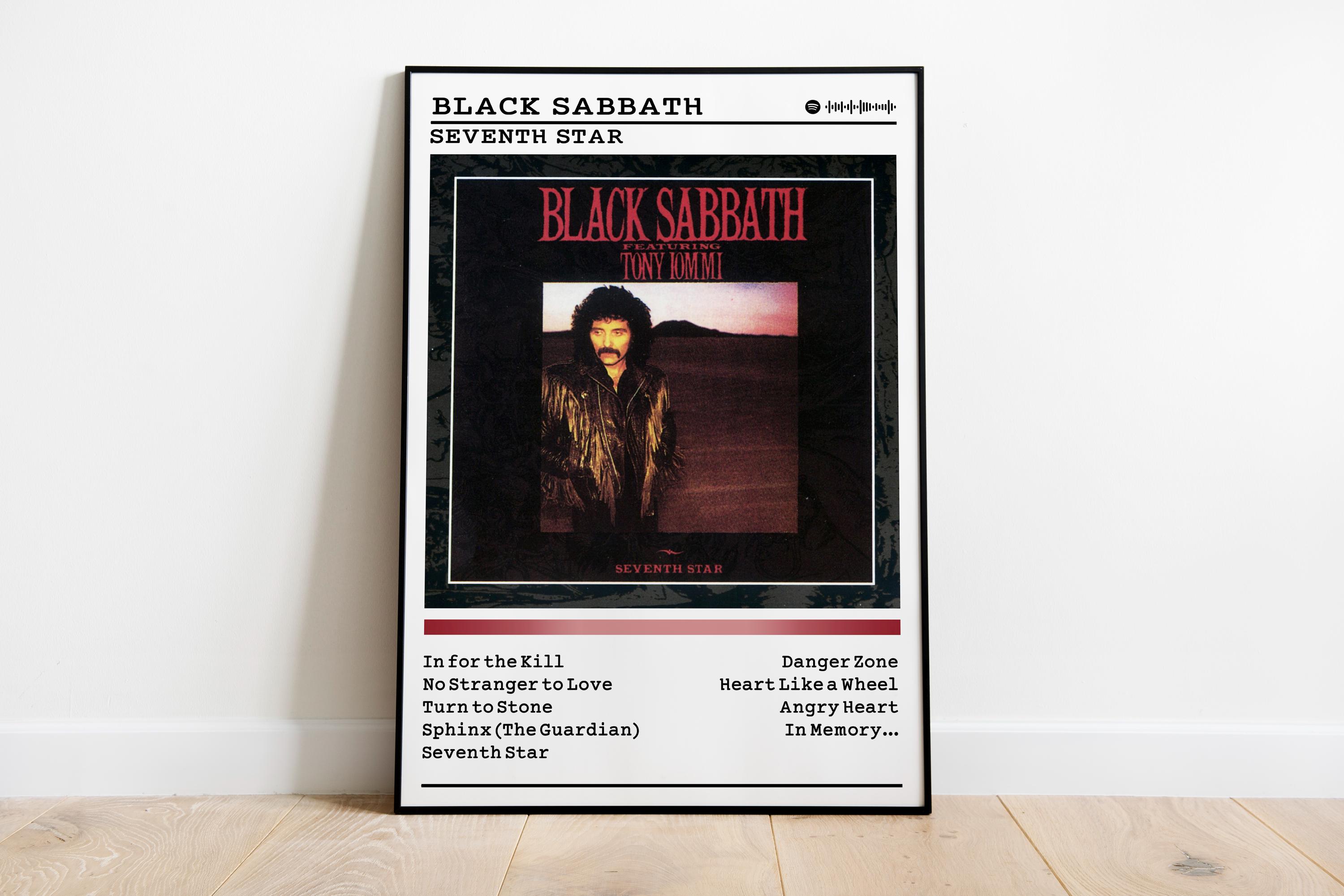 Black Sabbath Seventh Star Album Cover Poster | Metal Music Print