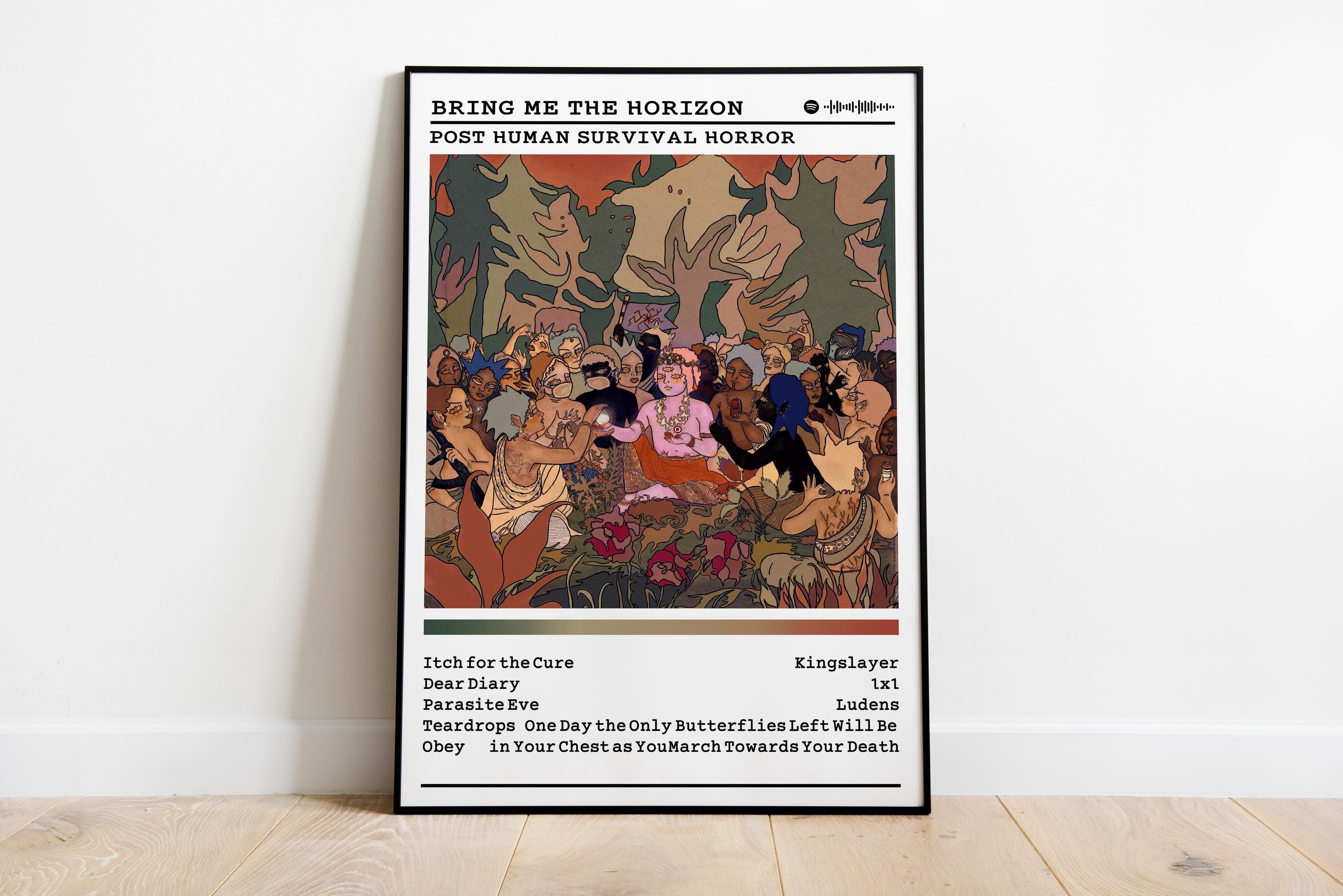 ブリング・ミー・ザ・ホライズンのアルバムポスター：ポストヒューマン・サバイバルホラー、メタルミュージック