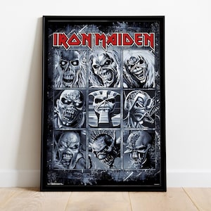 Iron Maiden Album Cover Poster: Music Wall Art Print
