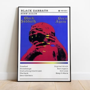 Black Sabbath Poster | Born Again Poster | Album Poster Prints | Wall Decor Posters | Album Cover | Metal Music Poster