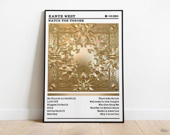 Kanye West - Watch The Throne Album Poster: Rap Music Wall Art