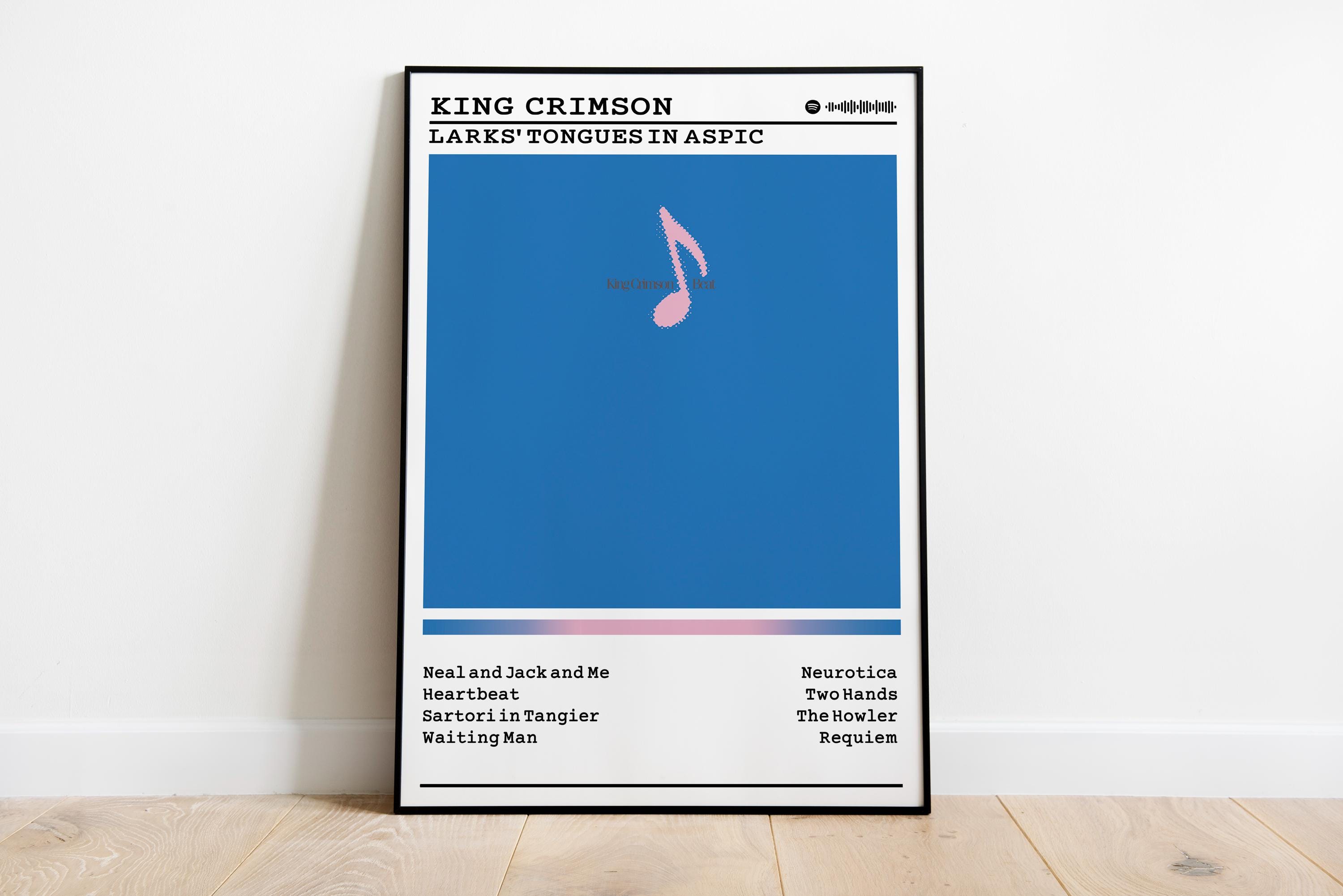 King Crimson Beat Album Poster: Rock Music Wall Art - Etsy