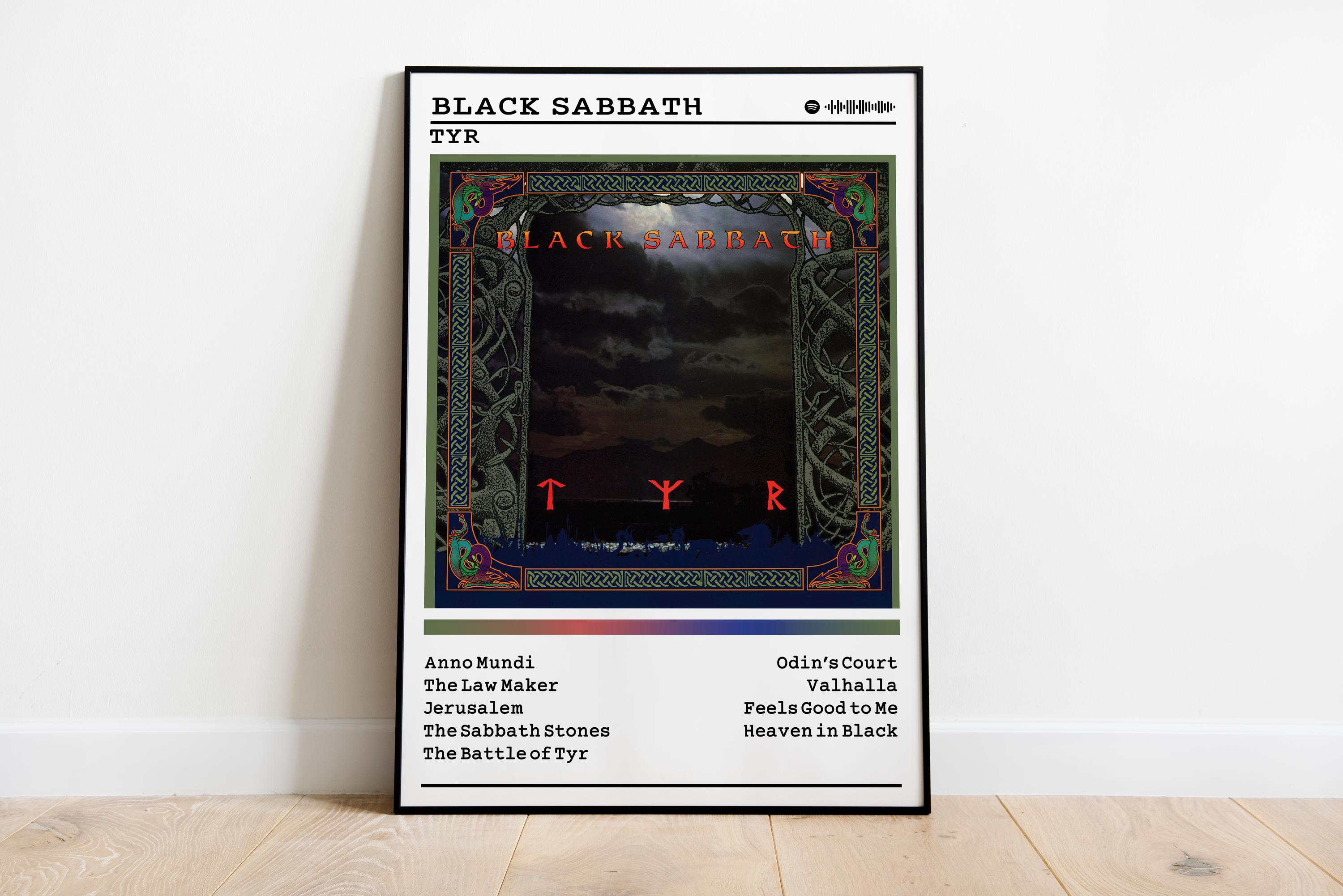 Black Sabbath Tyr Album Poster | Metal Music Print - Etsy