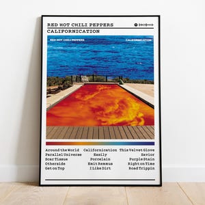 Red Hot Chili Peppers Poster | Californication Poster | Album Poster Print | Wall Decor Poster | Album Cover | Rock Music Poster