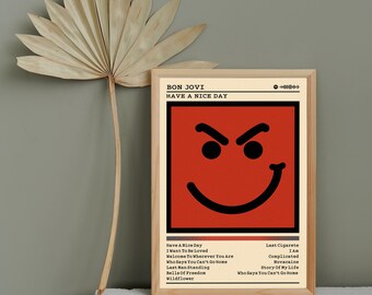 Bon Jovi 'have A Nice Day' Album Cover Poster: Rock Music Wall Art