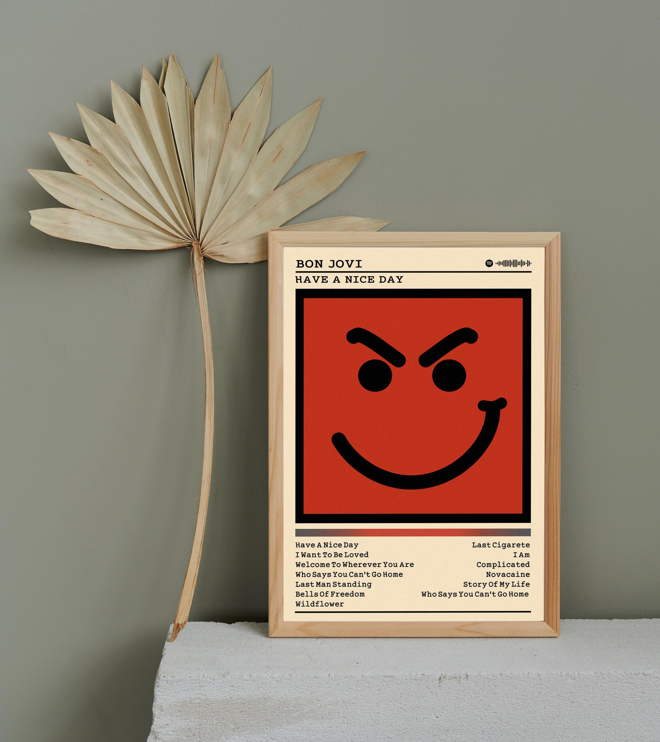 Bon Jovi 'have A Nice Day' Album Cover Poster: Rock Music Wall Art