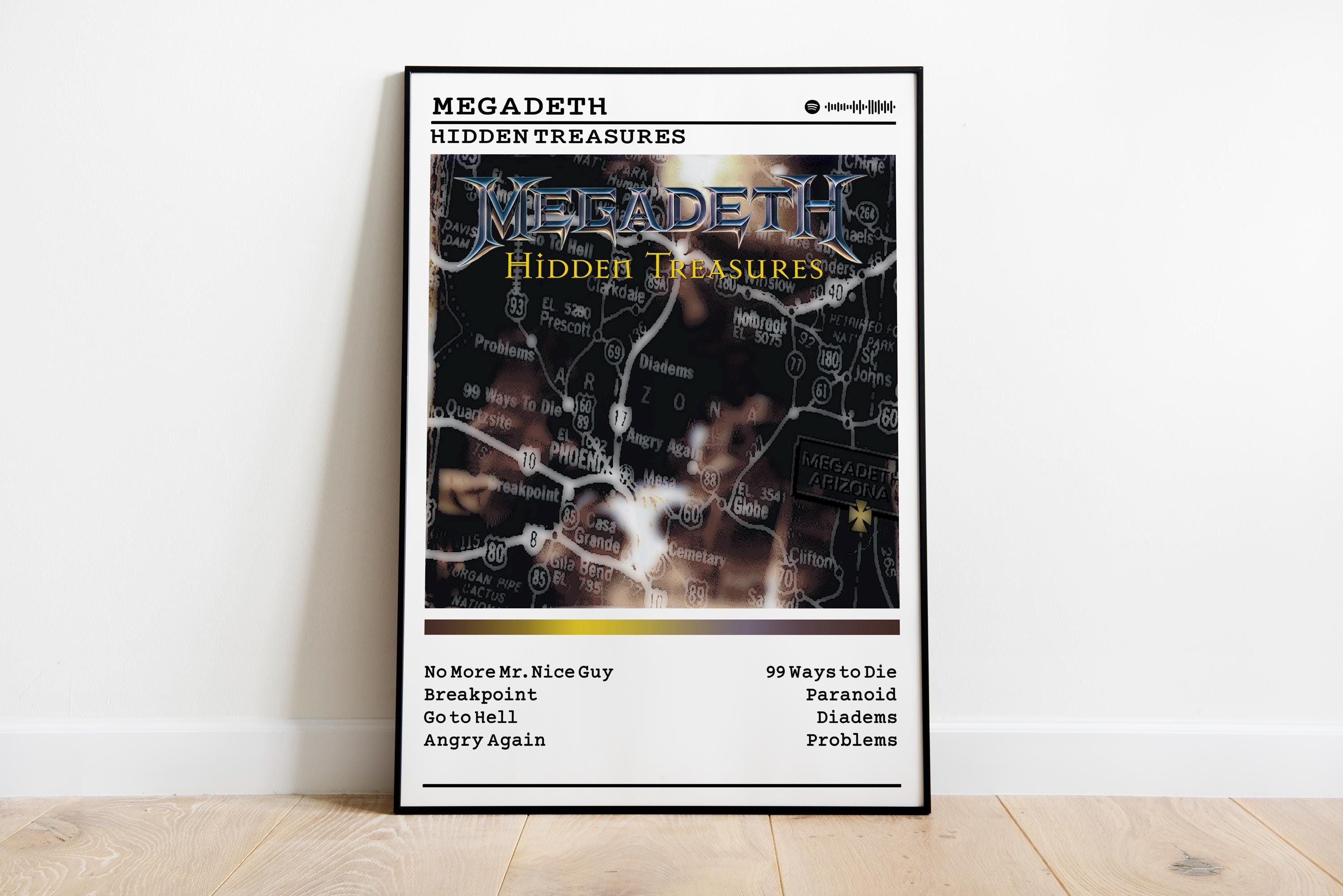 Megadeth Hidden Treasures Poster: Metal Music Album Cover Art - Etsy