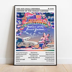 Red Hot Chili Peppers Poster | Return Of The Dream Canteen Poster | Album Poster Print | Wall Decor Poster | Album Cover | Rock Music Poster