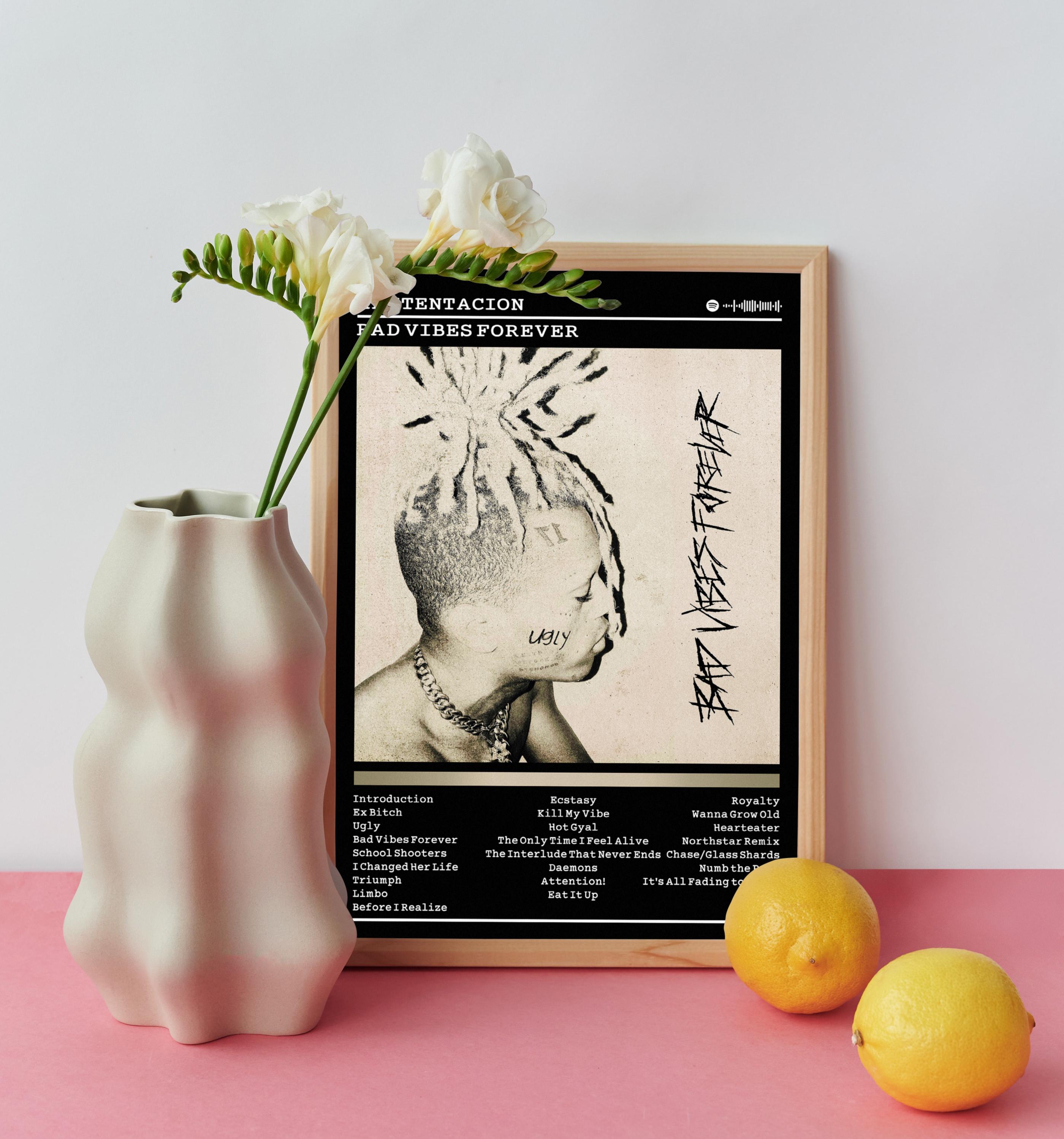 XXXTENTACION『Bad Vibes Forever』アルバムポスター：ラップ