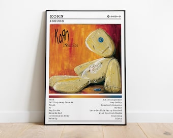 Korn Issues Album Poster: Metal Music Wall Art